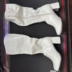 White Go Go Boot